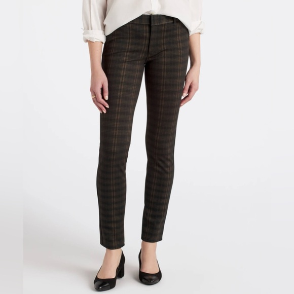 Kut From The Kloth Diana Skinny Pants Gray Plaid Size 8 Petite - Picture 1 of 6
